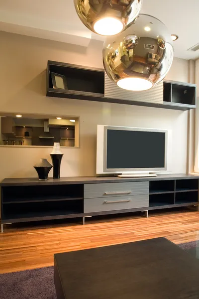 Elegante sala de estar design de interiores . — Fotografia de Stock