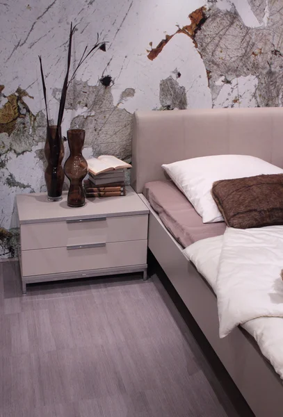 Elegant and luxury bedroom interior. Royalty Free Stock Photos
