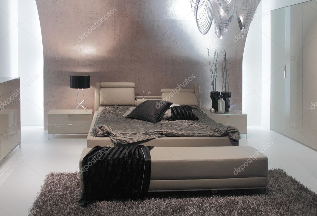 Zarif ve lüks yatak odası iç. — Stok Foto © Angel_Vasilev77 2116582
