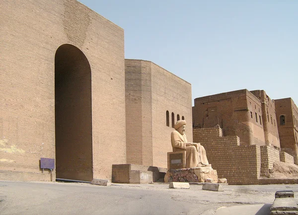 Antik şehir duvarlarının, erbil, Irak. — Stok fotoğraf