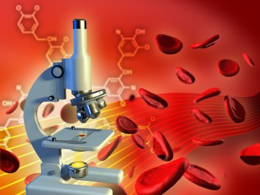 Blood analysis clipart