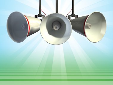 Megaphones clipart