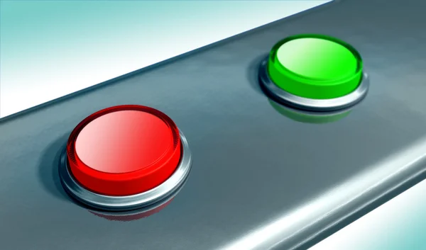 Две кнопки — стоковое фото