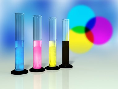 Cmyk colors clipart