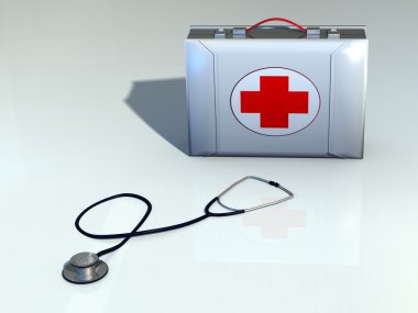 First aid kit clipart