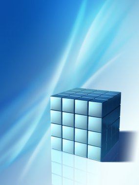 High technology cube clipart