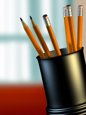 Pencil holder clipart