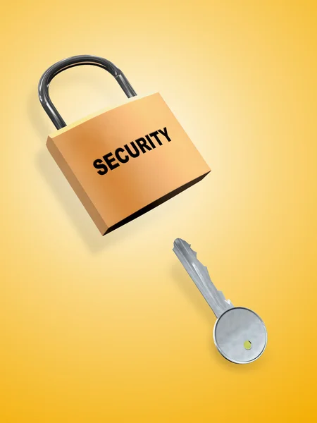 Bezpečnostní klíč — Stock fotografie