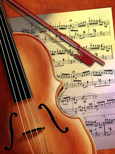 Violin music — Stock Photo, Image
