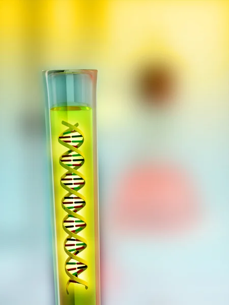 Эксперимент с ДНК — стоковое фото