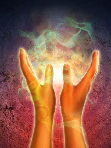 Eller enerji — Stok fotoğraf
