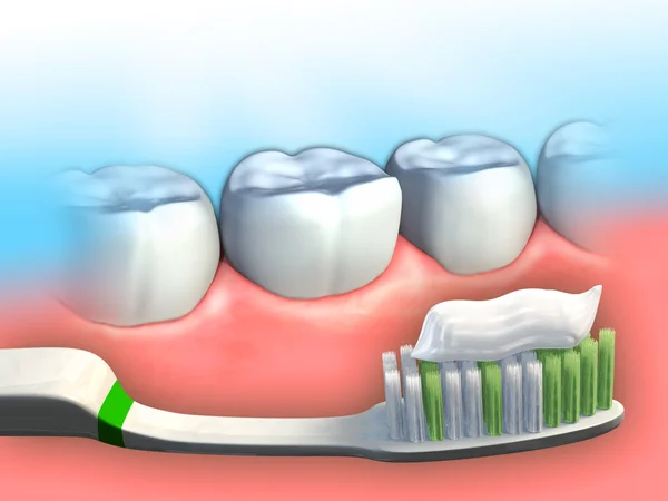 Гігієна зубів — стокове фото
