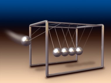 Newton cradle clipart