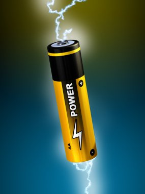 Alkaline battery clipart