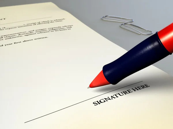 Legal agreement — Stock Photo, Image