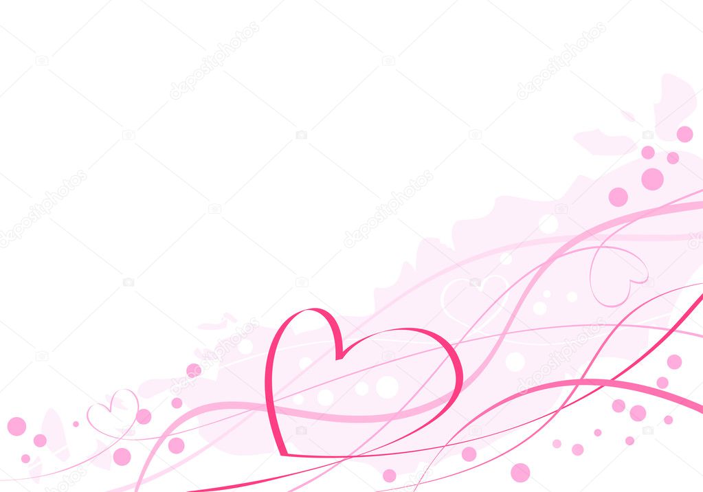 Artistic pink heart