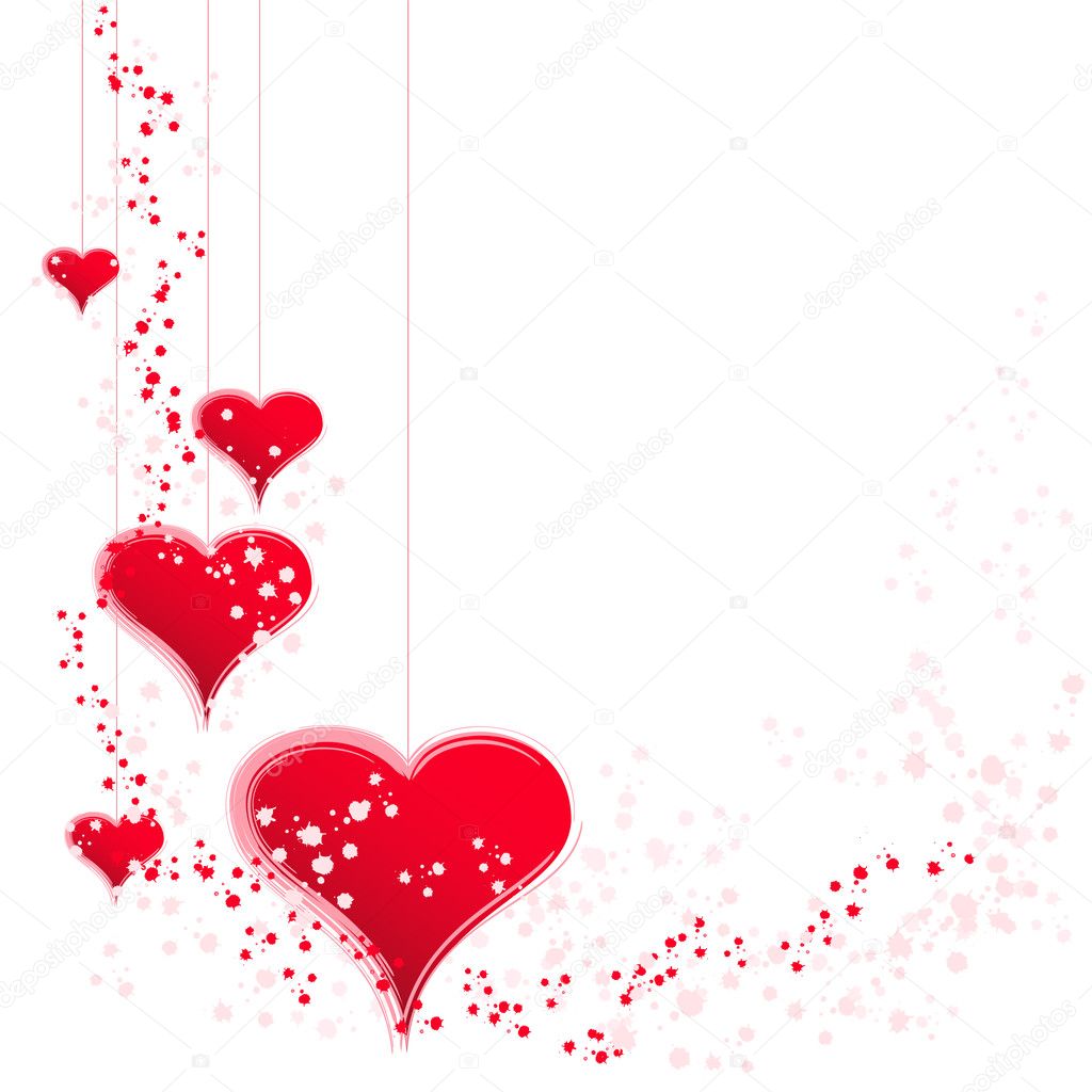 Red hearts