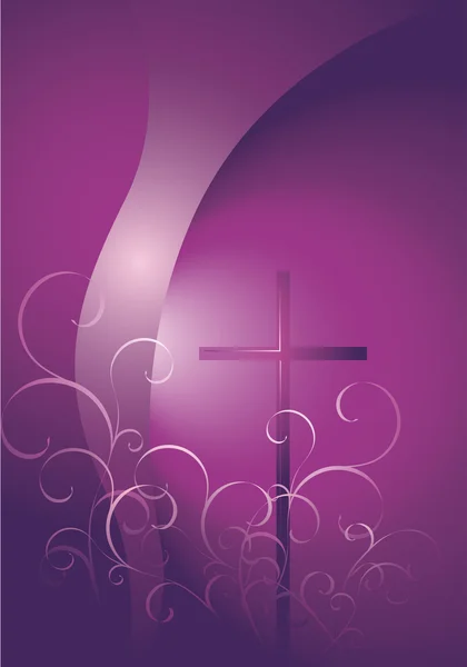 Croix funéraire — Image vectorielle