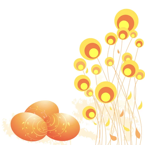 Zlatá velikonoční vajíčka — Stockový vektor
