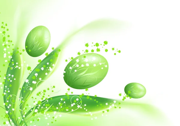 Зелений пасхальні прикраси — стокове фото
