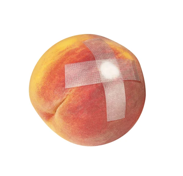 Больной персик — стоковое фото