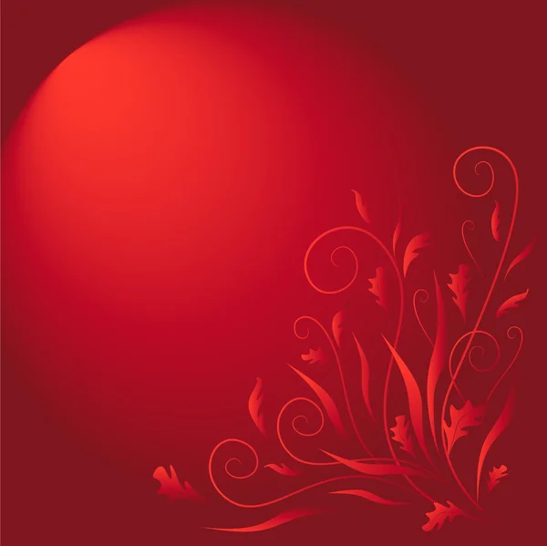 Romantischer roter Hintergrund — Stockvektor