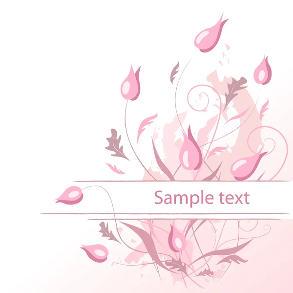 Fleurs pastel — Image vectorielle