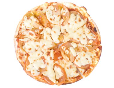 yalıtılmış tek margahrita pizza