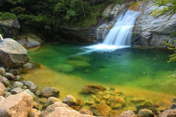 Green waterfall — Stock Photo, Image