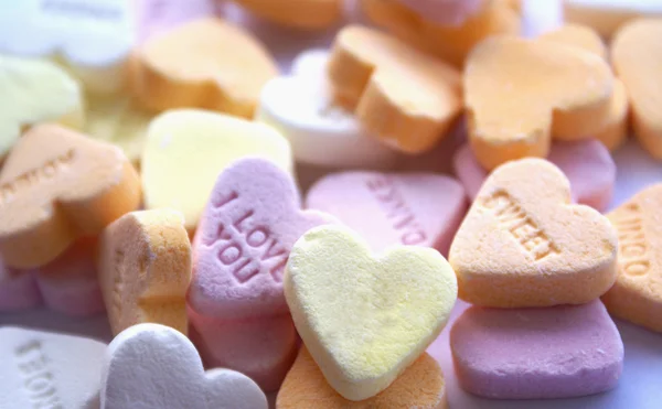 Háttérben az édességet szíveket Stock Kép