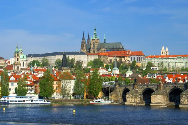 Vista sulla città di Praga Immagine Stock