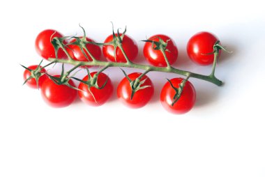 Cluster of cherry tomatoes clipart