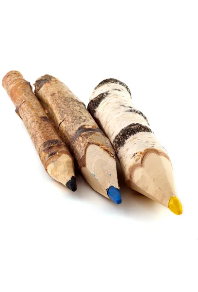 Tres crayones — Foto de Stock