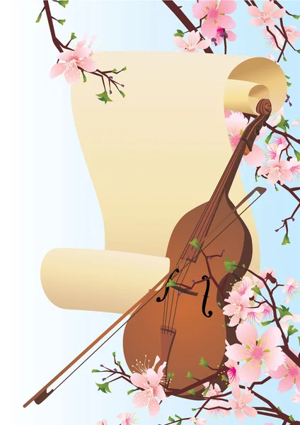 Våren violine — Stockfoto