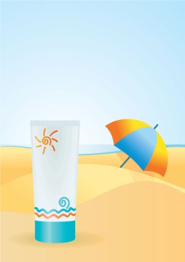 Sun cream clipart