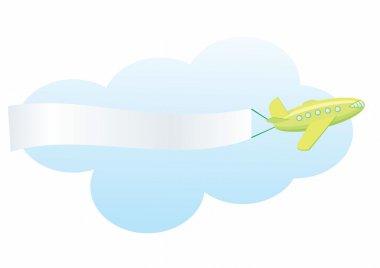 Airplanes banner clipart