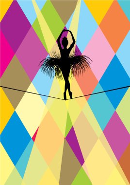 Circus acrobat clipart