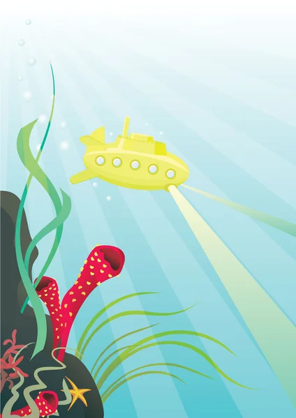 노란 잠수함 — 스톡 사진