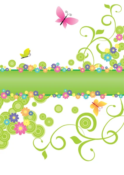 Banner grön — Stockfoto