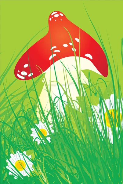 Kreslený houby — Stock fotografie