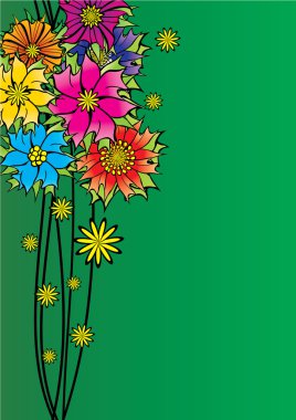 Abstract floral image clipart