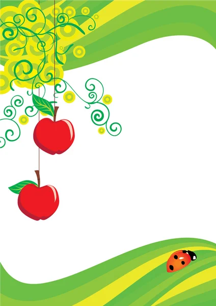 Apfelrahmen — Stockfoto