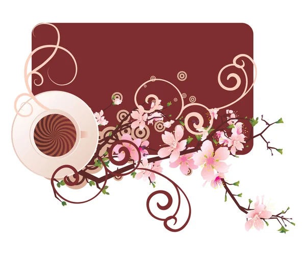 Sakura de café — Fotografia de Stock