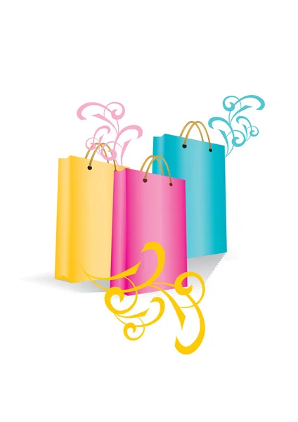 Color bolsa de compras — Foto de Stock