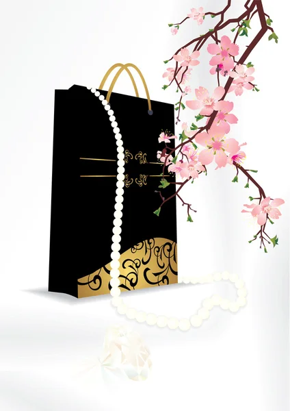 Japan perl bag — Stock Photo, Image