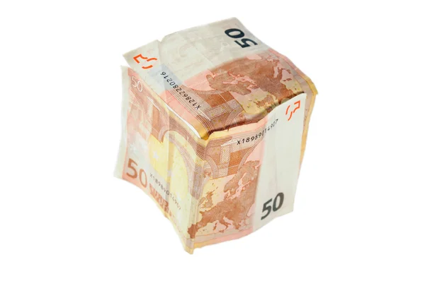 Euro cube — Stock Photo, Image