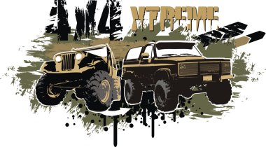 4x4 extreme clipart