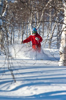 Freeride in Siberia clipart