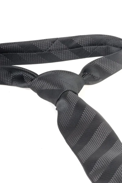 Чорна краватка ізольовані — стокове фото