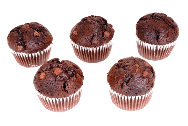 Csoki kupa sütemények elszigetelt — Stock Fotó